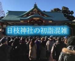 日枝神社　初詣　混雑